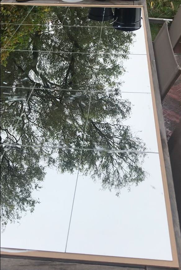 Ikea hack ikea DIY industriele spiegel zwarte spiegel vastlijmen