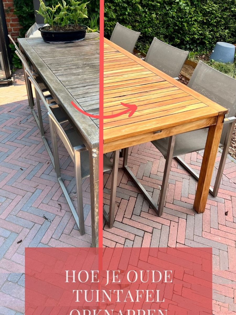 Hoe een oude teakhouten tuintafel schuren en opknappen: Een stapsgewijze&nbsp;gids