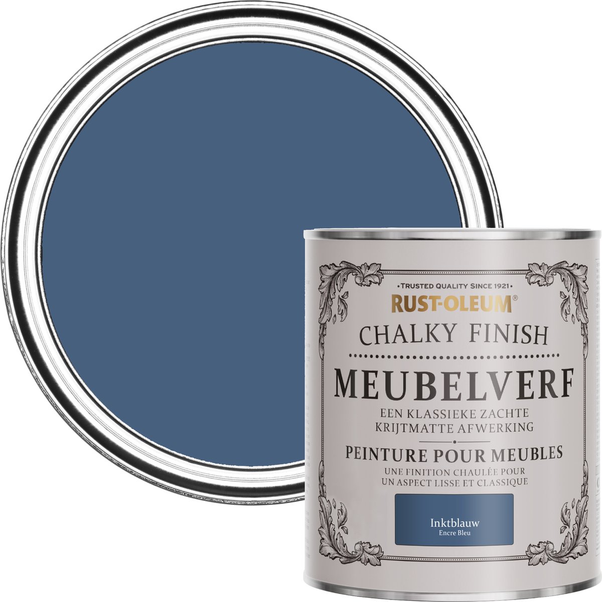 Rust-Oleum Donkerblauw Chalky Finish Meubelverf –&nbsp;Inktblauw