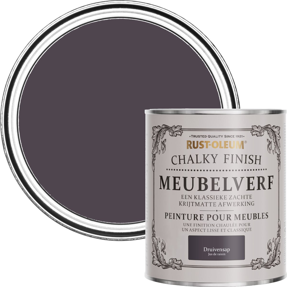 Rust-Oleum Donkerpaars Chalky Finish Meubelverf –&nbsp;Druivensap