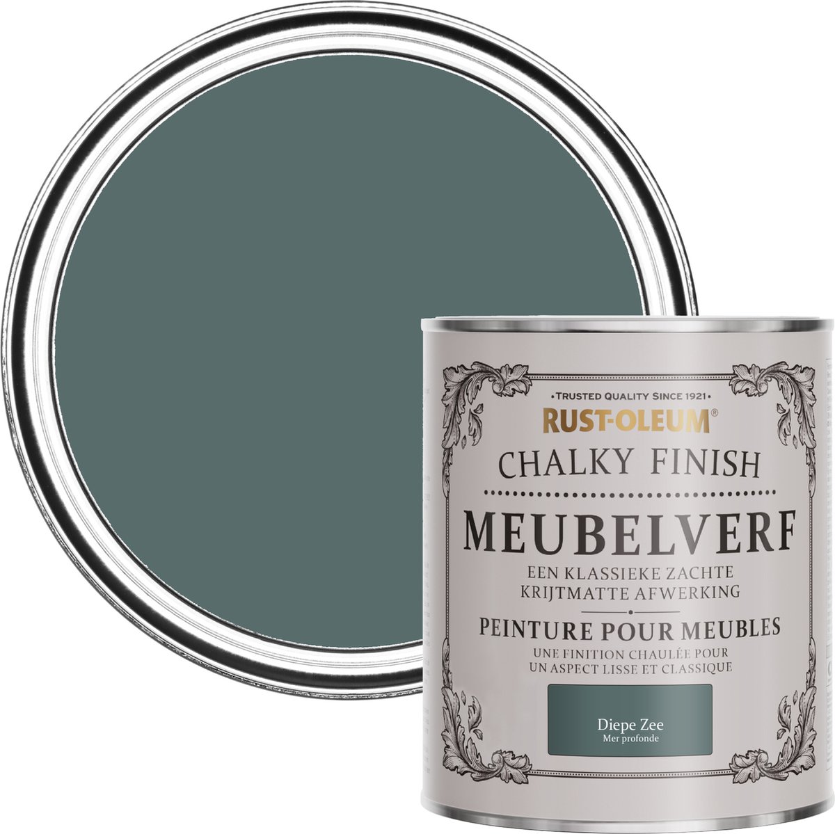 Rust-Oleum Groen Chalky Finish Meubelverf – Diepe&nbsp;Zee