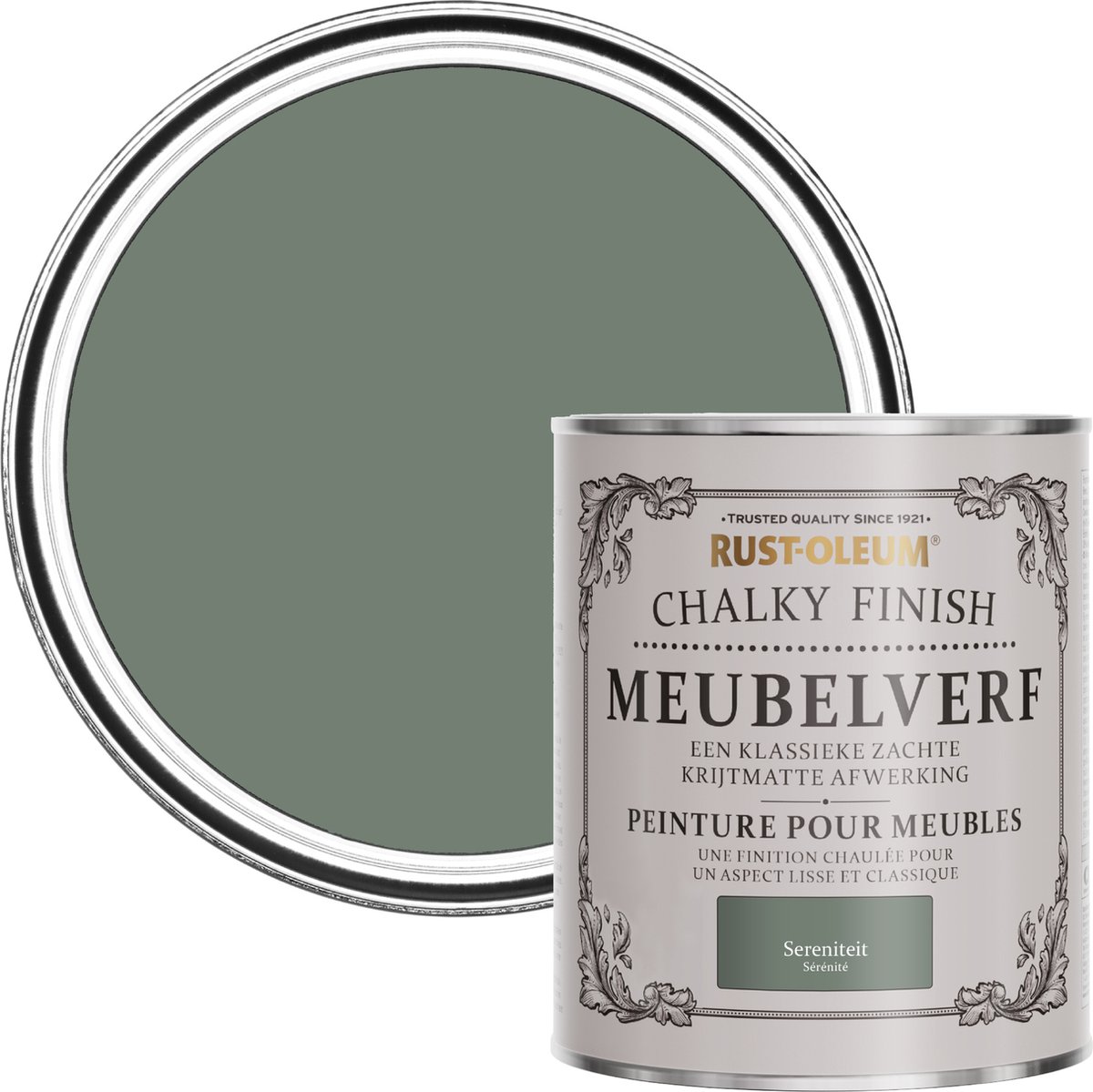 Rust-Oleum Groen Chalky Finish Meubelverf –&nbsp;Sereniteit