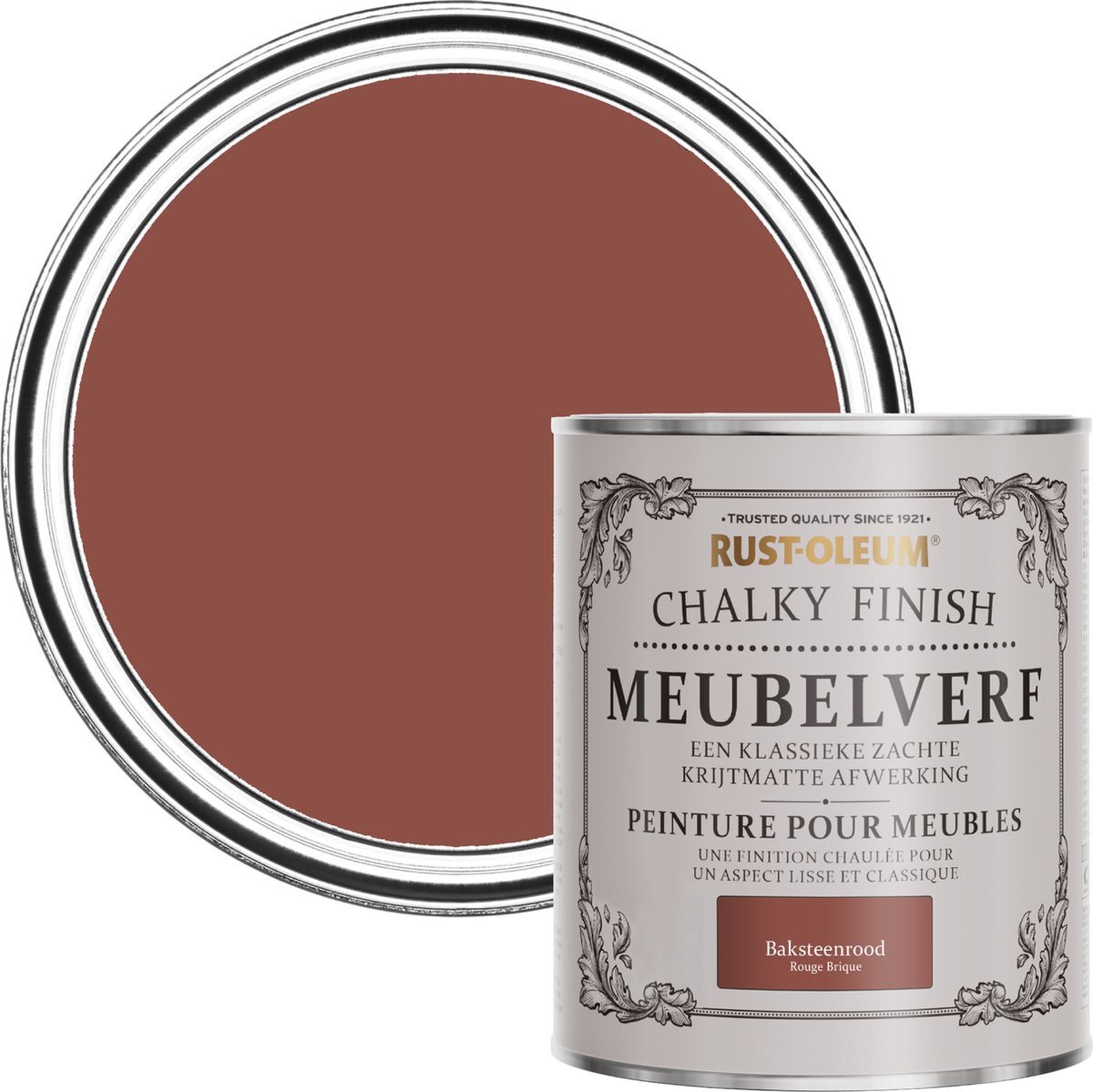Rust-Oleum Rood Chalky Finish Meubelverf –&nbsp;Baksteenrood