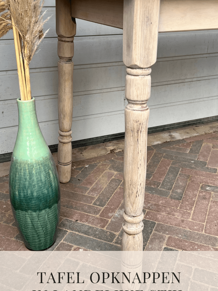 Oude houten tafel opknappen: Hoe je een oude gelakte tafel opknapt tot een prachtige landelijke&nbsp;tafel