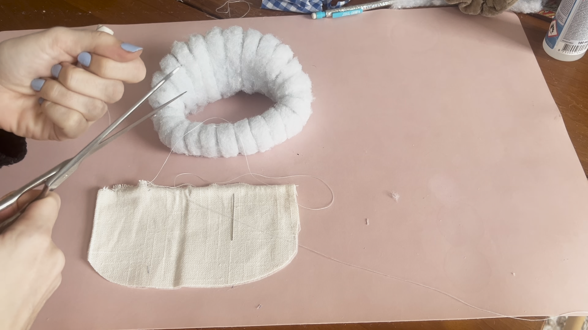 Poppenhuis opknappen Miniatuur meubels zelf maken - mini sofa 45