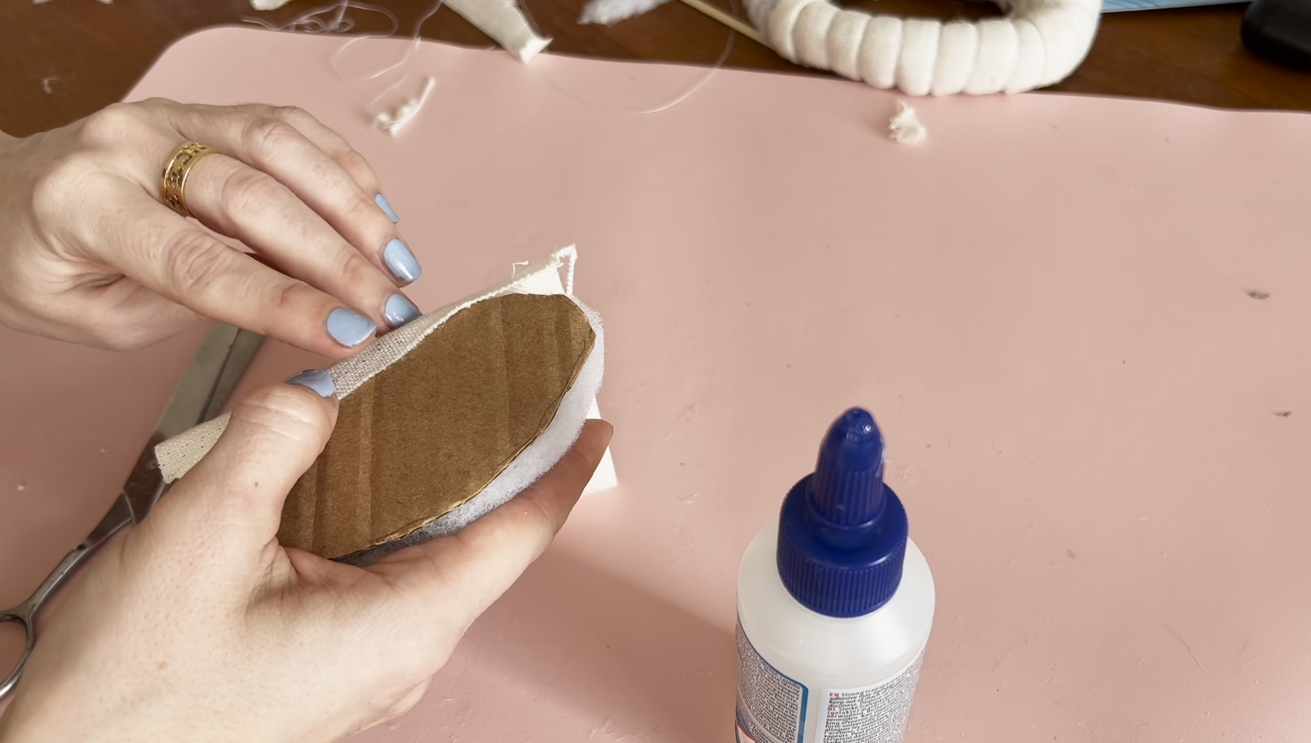 Poppenhuis opknappen Miniatuur meubels zelf maken - mini sofa 54