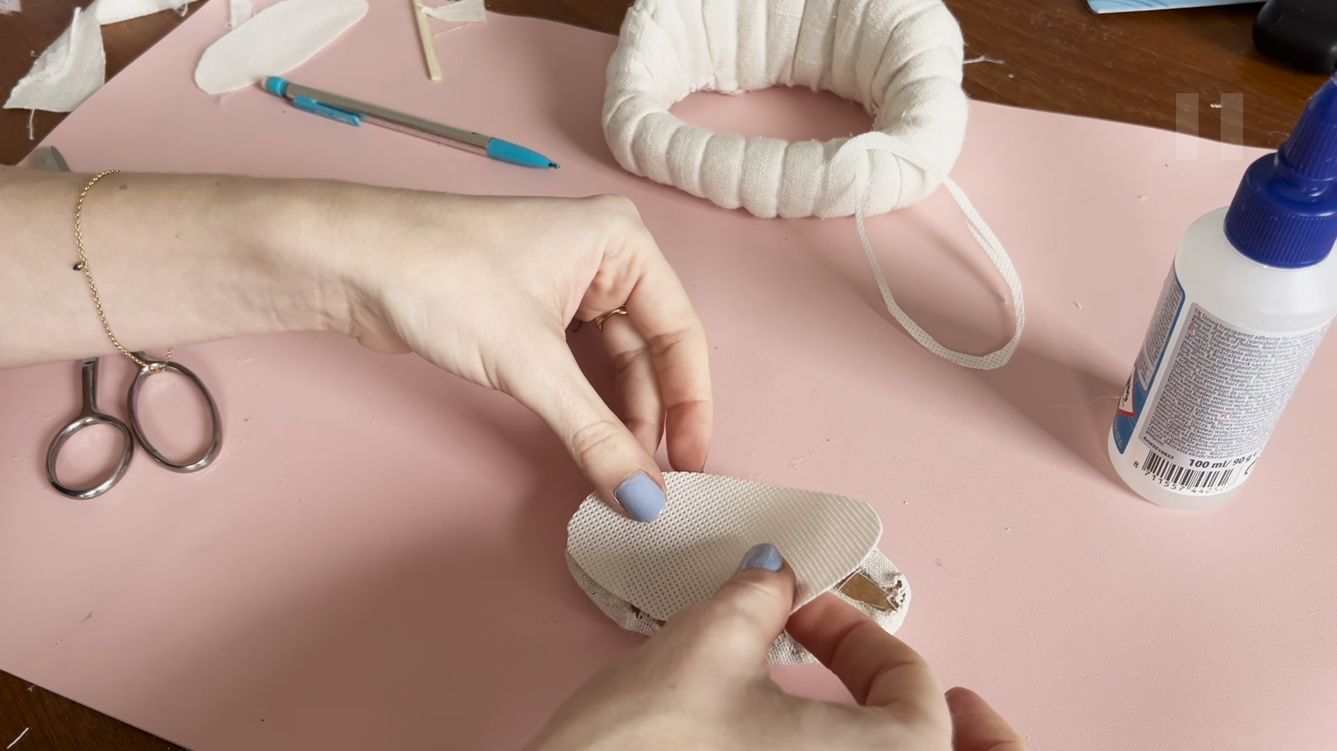 Poppenhuis opknappen Miniatuur meubels zelf maken - mini sofa 64