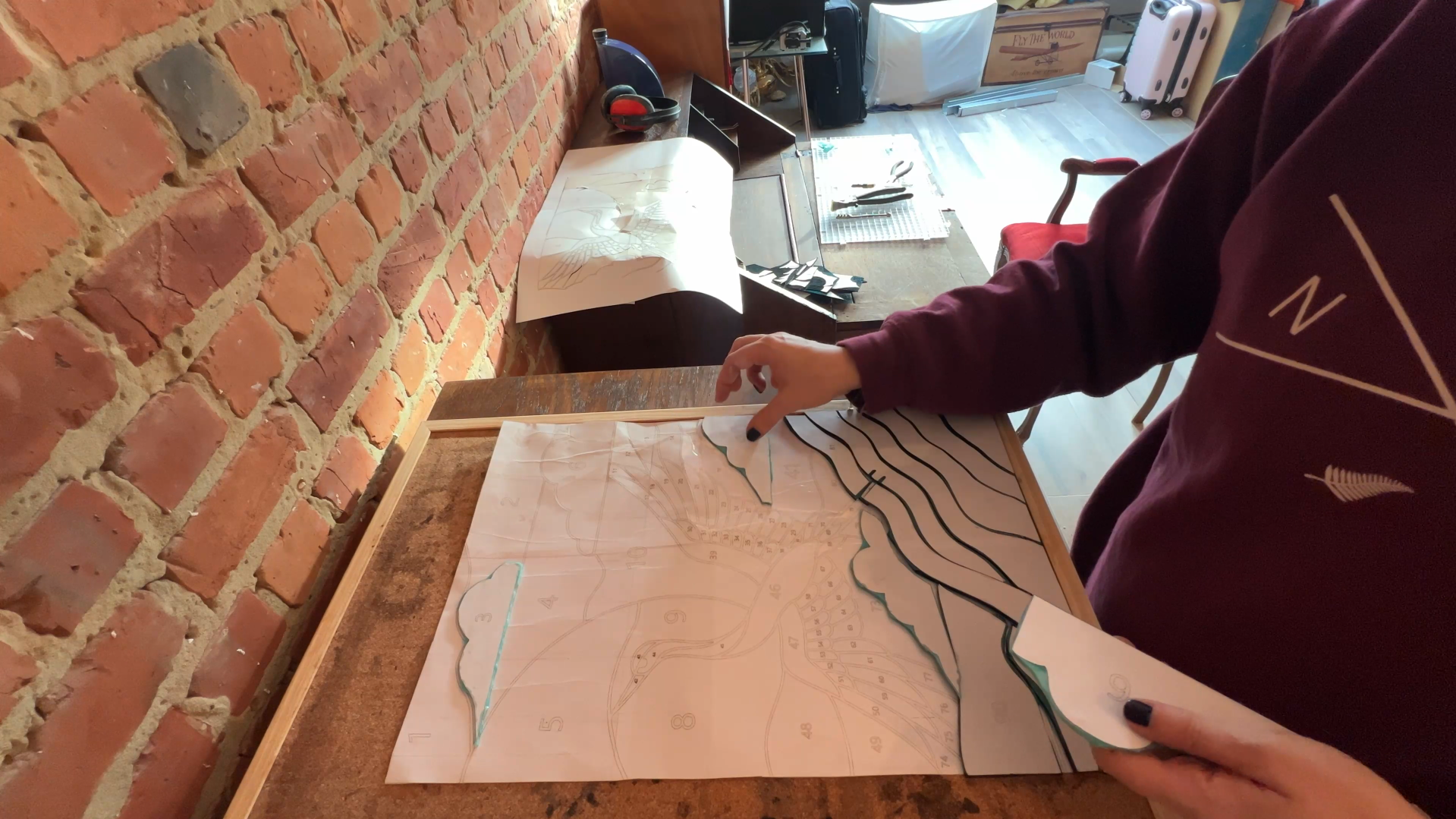 ikea-kast-makeover-glas-in-lood-stained-glass-art-transformatie-DIY-VIntage-meubels-restylen-IKEA-kast-upcycling-refurbishing