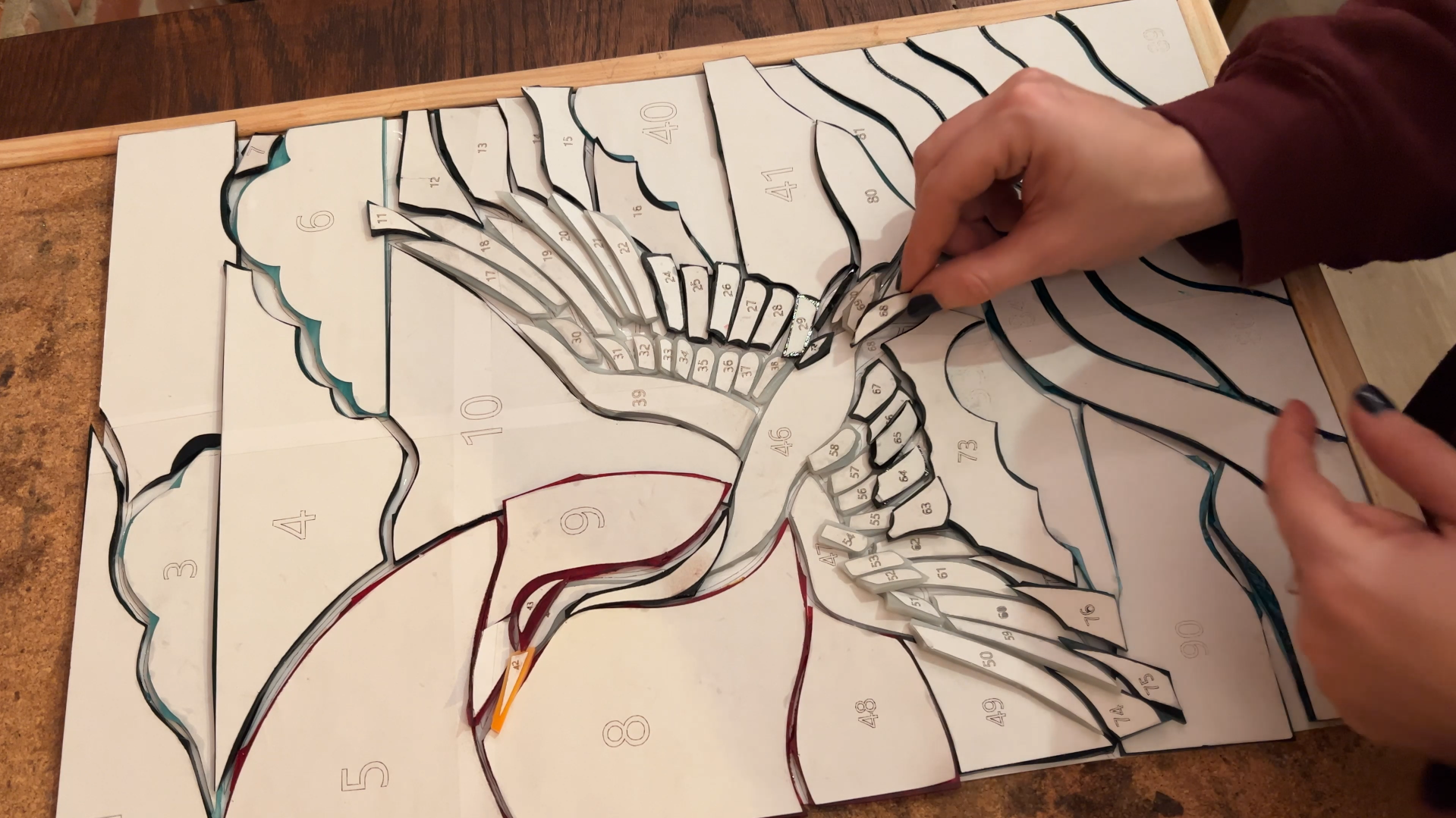 ikea-kast-makeover-glas-in-lood-stained-glass-art-transformatie-DIY-VIntage-meubels-restylen-IKEA-kast-upcycling-refurbishing