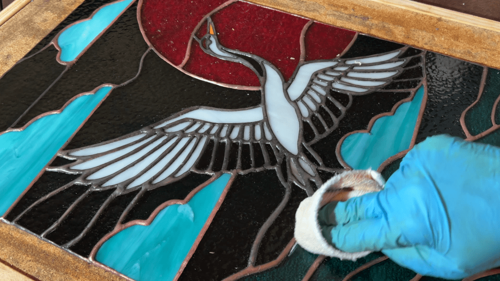 ikea-kast-makeover-glas-in-lood-stained-glass-art-transformatie-DIY-VIntage-meubels-restylen-IKEA-kast-upcycling-refurbishing